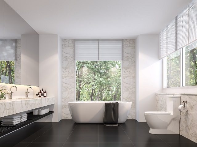 Gambar Desain Kamar Mandi Mewah Minimalis